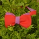 Галстук-бабочка Bow Tie House Basic льняная двухсторонняя (красный;фиолетовый) 05943 - изображение 1