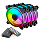 Набор RGB-вентиляторов Savio FAN-01 (4 in 1) (SAVGFAN-01) - изображение 1