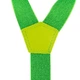 Подтяжки Bow Tie House с люрексом салатовые подростковые 10389S - изображение 3