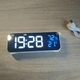 Настольные зеркальные LED часы-будильник-гигрометр ProZone LD-8820 Белые (Аккумулятор) - изображение 10