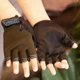 Перчатки велосипедные Sporty беспалые детские спортивные Solid Dark-Green - изображение 2