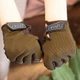 Перчатки велосипедные Sporty беспалые детские спортивные Solid Dark-Green - изображение 3