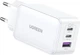 Мережевий зарядний пристрій Ugreen CD224/15334 2xUSB-A 1xUSB-C QC4.0 65W GaN Tech Fast White - зображення 2