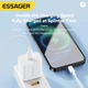 Зарядний пристрій Essager Vanjane Travel Phone Charger Set PD20W with PD 20W cable Type C to Lightning EU White (EFJB02-XBL02-T) - изображение 3