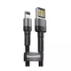 Кабель Baseus CALKLF-HG1 Cafule Lightning Special Edition 1.5A 2 m black/gray - изображение 1