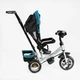 Дитячий триколісний велосипед-коляска з батьківською ручкою Best Trike 6588 - 39-008 колеса зі спіненої гуми, з музикою та світлом, Джинсовий - зображення 5