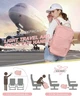 Рюкзак для ручной клади 40*30*20 ryanair / wizzair/ laudamotion с отделением для ноутубка, для обуви 02 розовый - изображение 3