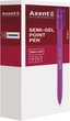 Набор ручек Axent Mellow масляных Синих 0.7 мм Корпус ассорти 12 шт (AB1064-02-A) - изображение 2