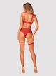 Biustonosz Obsessive Belovya M/L Czerwony (5901688239711) - obraz 4