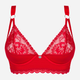 Biustonosz Obsessive Belovya M/L Czerwony (5901688239711) - obraz 5