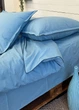 Комплект постільної білизни полуторний Washed cotton, блакитна бірюза - изображение 4
