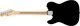 Електрогітара SQUIER by FENDER SONIC TELECASTER MN BLACK - зображення 3