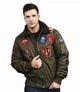 Бомбер Top Gun B-15 men's Flight Bomber Jacket With Patches 3XL Olive TGJ1542PO3XL - изображение 3