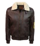 Шкіряна куртка Top Gun Men's Bomber With Removable Fur 3XL Brown TG19113XL - зображення 1