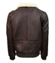 Шкіряна куртка Top Gun Men's Bomber With Removable Fur 3XL Brown TG19113XL - зображення 3