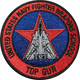 Нашивка US Navy Fighter Weapons School Top Gun Red US8 - изображение 1