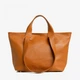 Сумка женская кожаная с двумя парами ручек шоппер средняя Regina Notte Shopper 2771 Рыжий - изображение 1