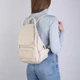 Рюкзак женский кожаный Regina Notte Backpack 3150 Бежевый - изображение 2
