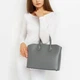Сумка женская кожаная тоут средняя Regina Notte Tote 01387_m Темно-серая - изображение 2