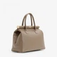 Сумка женская кожаная саквояж средняя Regina Notte Travel bag 3201 Темный тауп - изображение 3