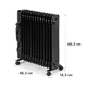 Масляний радіатор Klarstein Thermaxx Heatstream 2500 Вт чорний (10035109) - зображення 10