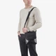 Сумка чоловіча шкіряна крос-боді середня InBag Сrossbody m01277gen Чорний - зображення 2