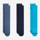 Набор мужских носков высоких Nike U Ed Cush Poly Crew 144 DX9632-907 38-42 3 пары Синий/Темно-Синий/Голубой (196605004595) - изображение 2