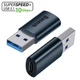 Адаптер перехідник USB на Type-C швидкісний USB 3.1 Gen1 Baseus Ingenuity Series Mini OTG. Blue - зображення 1