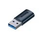 Адаптер перехідник USB на Type-C швидкісний USB 3.1 Gen1 Baseus Ingenuity Series Mini OTG. Blue - зображення 7