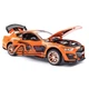 Машинка Ford Mustang GT-500 игрушка моделька металлическая коллекционная 15 см Оранжевый (9988474) - изображение 4