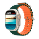 Силиконовый ремешок Fruct Ocean для Apple Watch 42/44/45/46/49 mm Green Orange - изображение 1