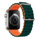 Силиконовый ремешок Fruct Ocean для Apple Watch 42/44/45/46/49 mm Green Orange - изображение 2