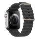 Силиконовый ремешок Fruct Ocean для Apple Watch 42/44/45/46/49 mm Dark Grey - изображение 2
