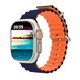 Силиконовый ремешок Fruct Ocean для Apple Watch 42/44/45/46/49 mm Navy Orange - изображение 1