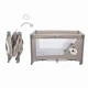 Детская кроватка-манеж 3в1 Kidwell BLISSY складной с аксессуарами BEIGE - изображение 4