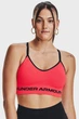 Жіночий спортивний кораловий топ UA Seamless Low Long Bra Under Armour XS 1357719-629 - зображення 1