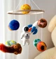 Детский музыкальный мобиль на кроватку для младенцев WooolyWool «Космический» с 35 мелодиями - изображение 9