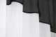 Гардина арка на кухню VR-Textil № 110к белый с черным 270х170 см (52-0316) - изображение 4