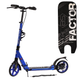 Двухколесный детский самокат для мальчиков с амортизаторами Best Scooter Factor Синий - изображение 1