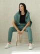 Брюки спортивные женские теплые на флисе на резинке с манжетами Seventeen L-XL Оливковые 2093-2.5432 - изображение 7