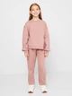Детский теплый спортивный костюм (свитшот + штаны) для девочки Minoti 16fleece 59 39745JNR 110-116 см Лиловый (5063025198461) - изображение 3
