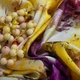 Ткань плательная атлас шелк мармур бузок - изображение 3
