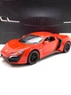 Машинка металева Авто Експерт Lykan HyperSport 1:24 світло/звук Червона (GT-3136) - зображення 1