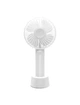 Вентилятор акумуляторний ручний Portable Fan White з підставкою та USB-зарядкою (54522W) - зображення 1