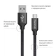 Кабель Colorway USB - Type-C 2.4А 2 м Black (CW-CBUC008-BK) - изображение 2