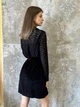 Халат жіночий велюровий з мереживними рукавами та спинкою Felisiya Lingerie Чорний 78-170 S (2000002876014) - зображення 5