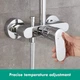 Душевая система HANSGROHE Crometta с верхним душем латунь хром 27269000 - изображение 3