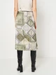 Юбка миди осенняя женская Stradivarius 4676/676/551 XS Хаки (SZ04676676551014) - изображение 2