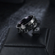 Черное с цифрами кольцо-антистресс из стали c крутящейся цепью размер 7 (17,3 см) 3DTOYSLAMP - изображение 4
