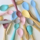 Набор детской посуды MinikOiOi Scooper Ложка силиконовая (Mineral Blue) (101140003) - изображение 5